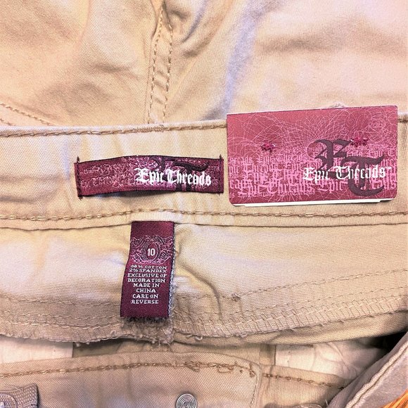 NWT Girl's Sz 10 Epic Threads Cement Skinny Pants - Picture 3 of 3